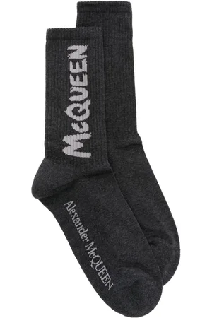 Alexander McQueen Intarsia-logo ankle socks