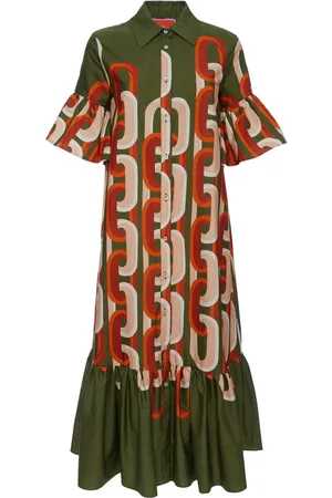 La DoubleJ Choux chain-link print dress
