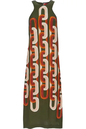 La DoubleJ Racer chain-link print dress