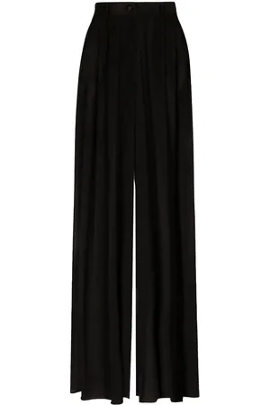 Dolce & Gabbana Wide-leg stretch-silk trousers