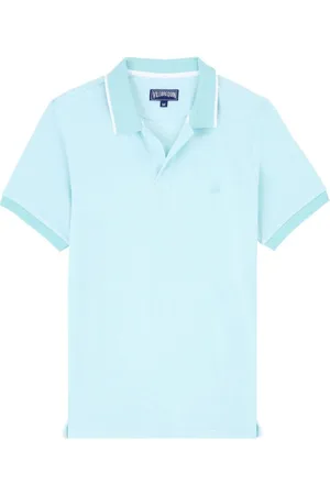 Vilebrequin Logo-embroidered organic cotton polo shirt