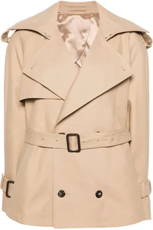 WARDROBE.NYC Belted cropped trench coat