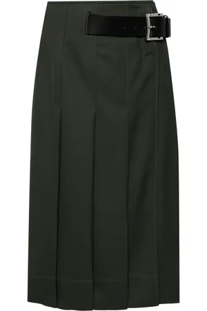 tibi High-waist pleated skirt