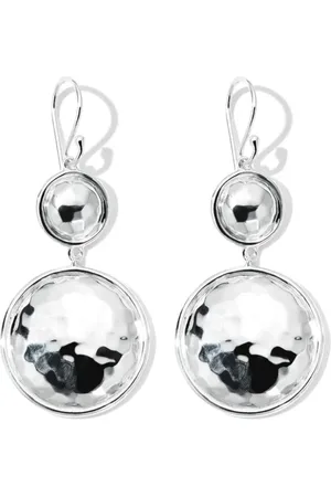 Ippolita Sterling Classico Snowman hammered medium earrings