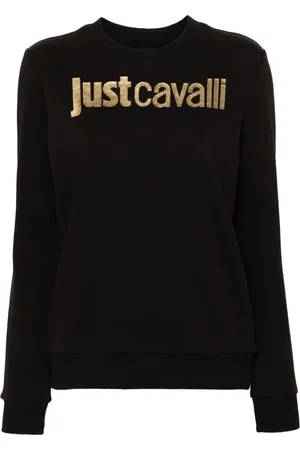 Roberto Cavalli Logo-print cotton sweatshirt