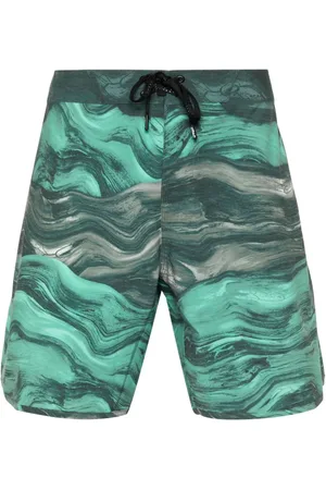 Oakley Abstract-pattern swim shorts