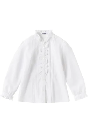 Familiar Ruffled long-sleeve blouse