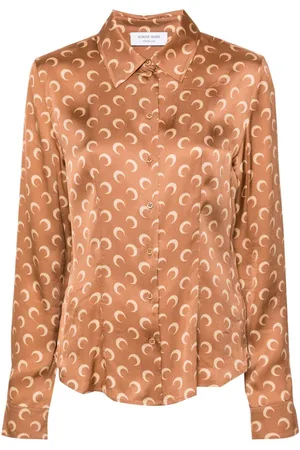Marine Serre Crescent moon-print shirt