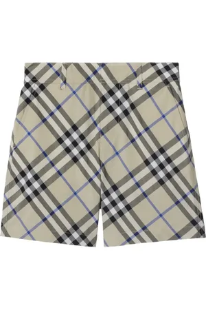 Burberry Check-print cotton shorts