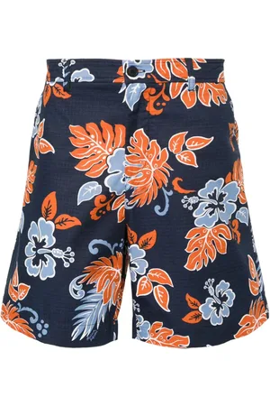 Maison Kitsuné Floral-print ripstop shorts