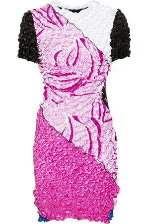 Marine Serre Regenerated Pop-Corn mini dress