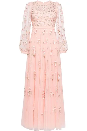 Needle & Thread Posy embroidered evening gown