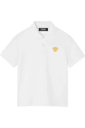 VERSACE Medusa embroidered polo shirt