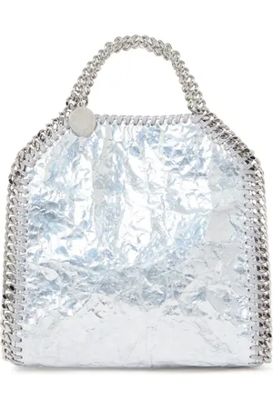 Stella McCartney Mini Falabella metallic-effect tote bag