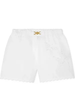 VERSACE Sangallo-embroidered shorts