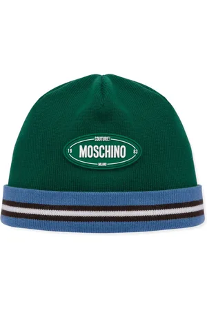 Moschino Logo-appliqu?? virgin wool beanie