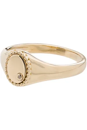 YVONNE LÉON 9kt yellow mini signet ring