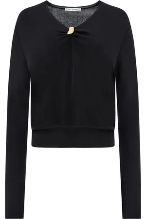 Salvatore Ferragamo Gathered clip-embellished jumper