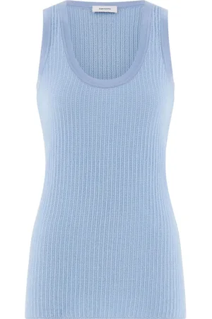 Salvatore Ferragamo Knitted scoop-neck tank top