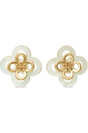 Tory Burch Kira Clover stacked stud earrings