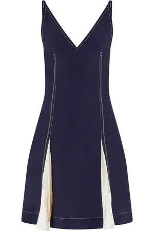 Salvatore Ferragamo Satin-inlay minidress
