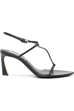 Victoria Beckham Frame Detail 75mm leather sandals