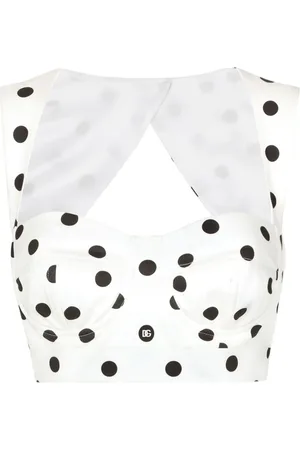 Dolce & Gabbana Polka-dot corset top