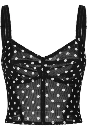 Dolce & Gabbana Polka-dot corset top
