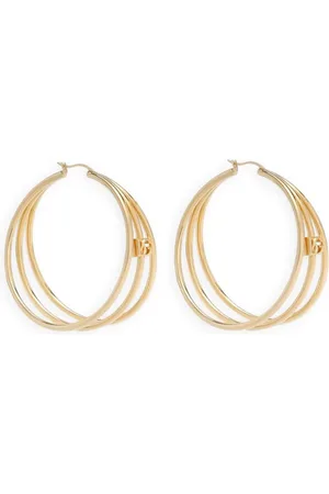 Dolce & Gabbana DG logo-charm multi-hoop earrings