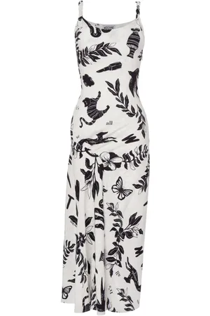 Moschino Graphic-print midi dress