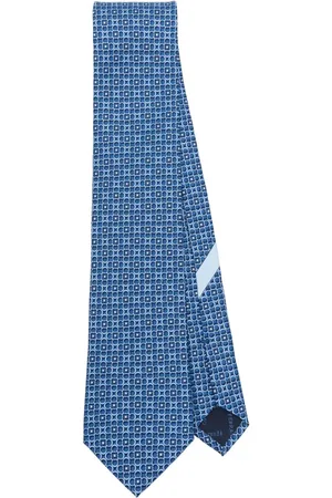 Salvatore Ferragamo Patterned-jacquard silk tie