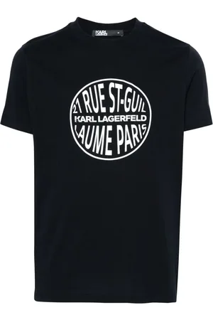 Karl Lagerfeld Logo-tape cotton T-shirt