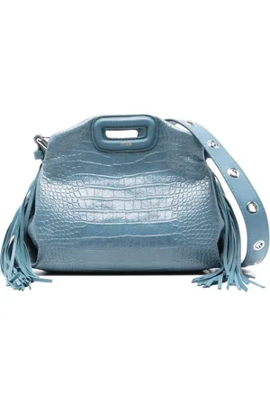 Maje Mini Miss M crocodile-embossed tote bag