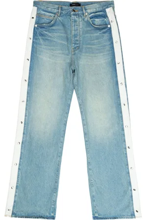 Purple Brand Stud-embellished straight-leg jeans