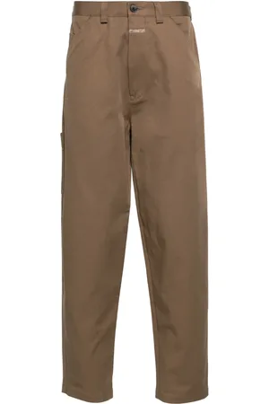 Closed Tapered-leg twill trousers