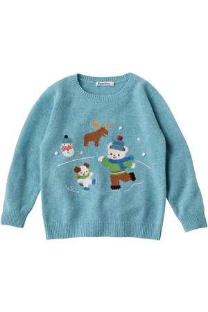 Familiar Embroidered-motif wool jumper