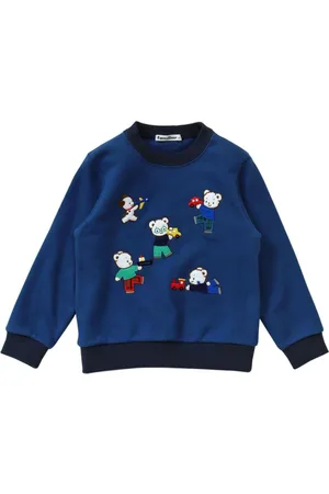 Familiar Appliqué cotton sweatshirt