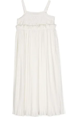Twin-Set Sleeveless pliss?? midi dress