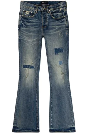 Purple Brand Distressed flared jeans