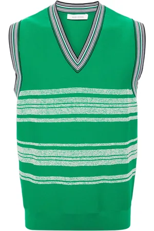 WALES BONNER Striped sleeveless jumper