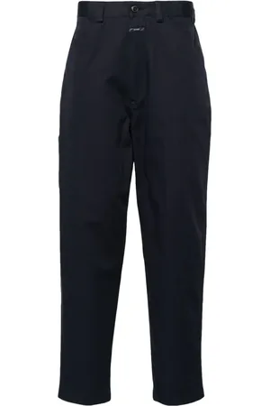 Closed Tapered-leg twill trousers