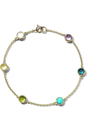 Ippolita 18kt yellow Lollipop 6-Stone Station gemstone bracelet
