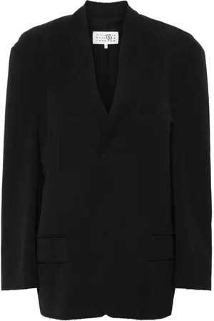 Maison Margiela Raw-cut single-breasted blazer