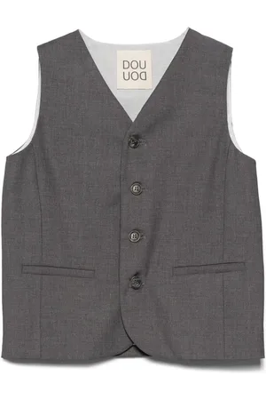 DOUUOD KIDS M??lange effect waistcoat