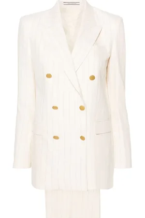 TAGLIATORE Pinstriped double-breasted suit