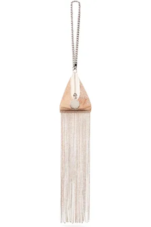 Stella McCartney Crystal-embellished fringed mini bag