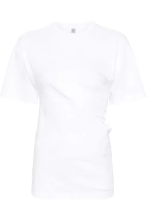 Totême Asymmetric organic cotton T-shirt