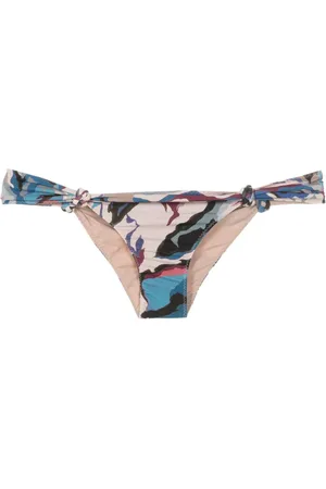 CLUBE BOSSA Rings camouflage-print bikini bottoms