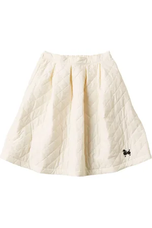 Familiar Quilted wool-blend skirt