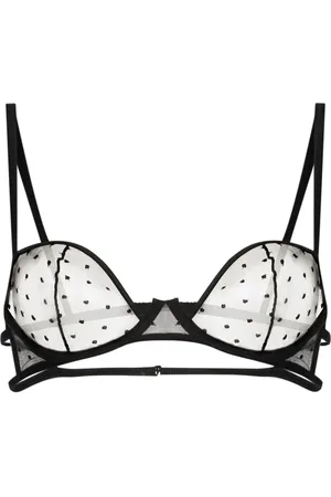 Kiki de Montparnasse Merci embroidered balconette bra